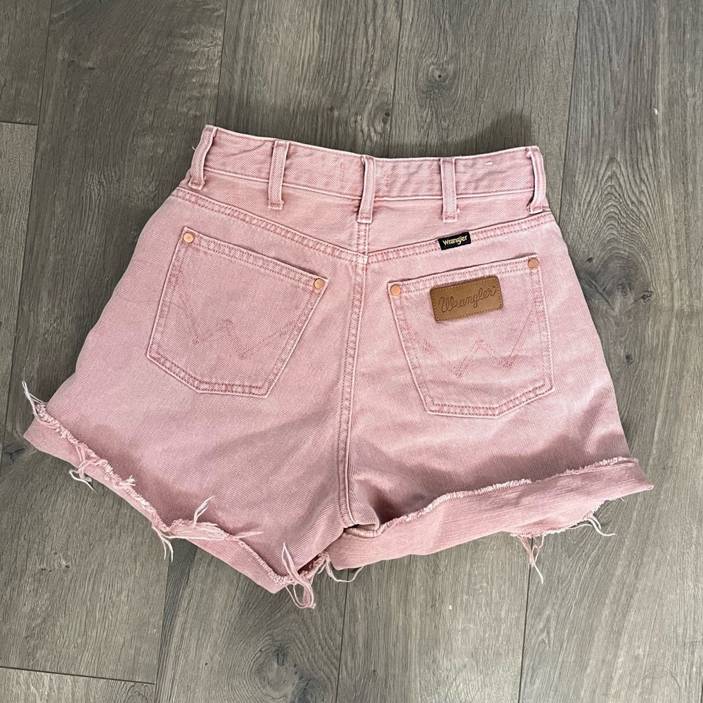 Wrangler Pink Denim A-line Shorts 24